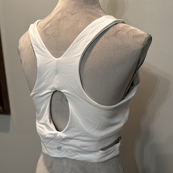 Athleta conscious white cut out crop tank D DD NWT L - Picture 8 of 11